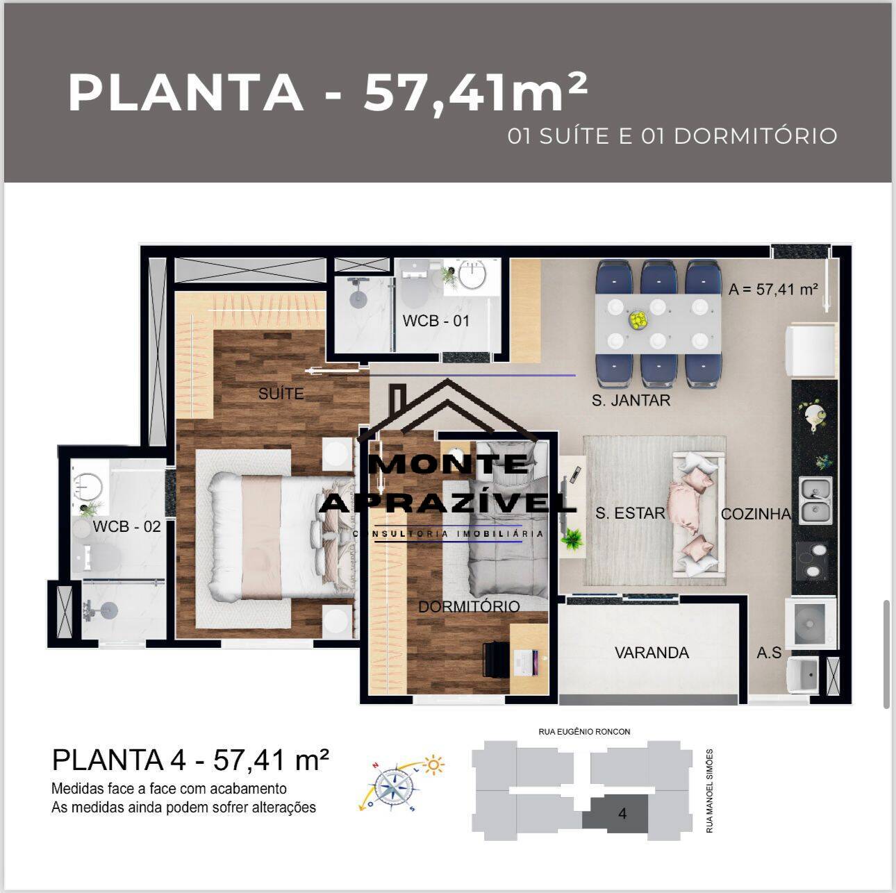 Apartamento à venda com 2 quartos, 57m² - Foto 17